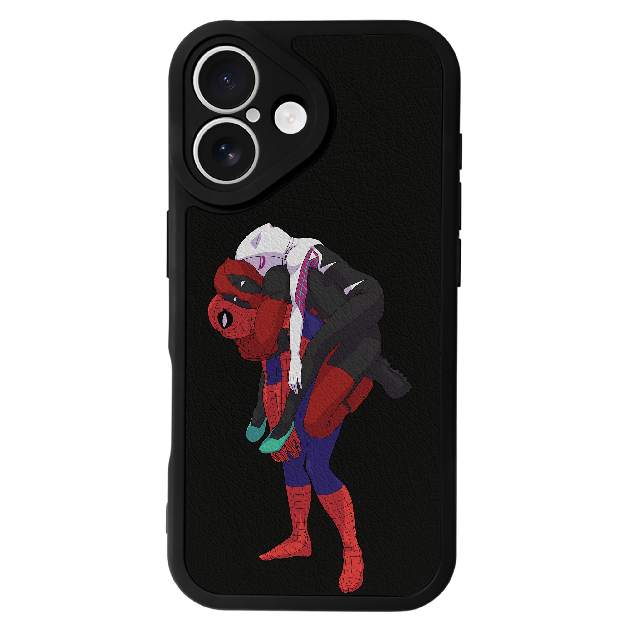 （画像用） Deadpool デッドプール 【iPhone 16シリーズ対応】シリコンスマホケース（レザー調） 材質：シリコン